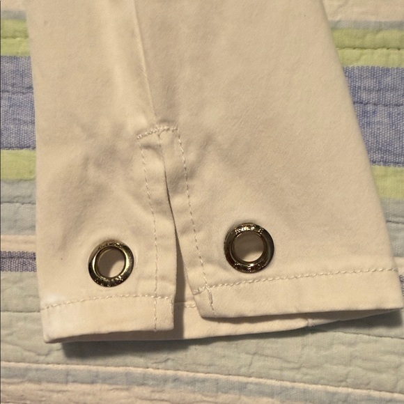 Anne Klein White Cropped Jeans - Picture 7 of 7